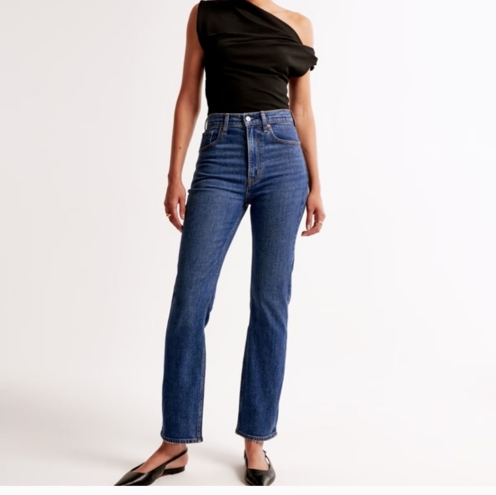 Abercrombie & Fitch Blue Straight Leg Jeans